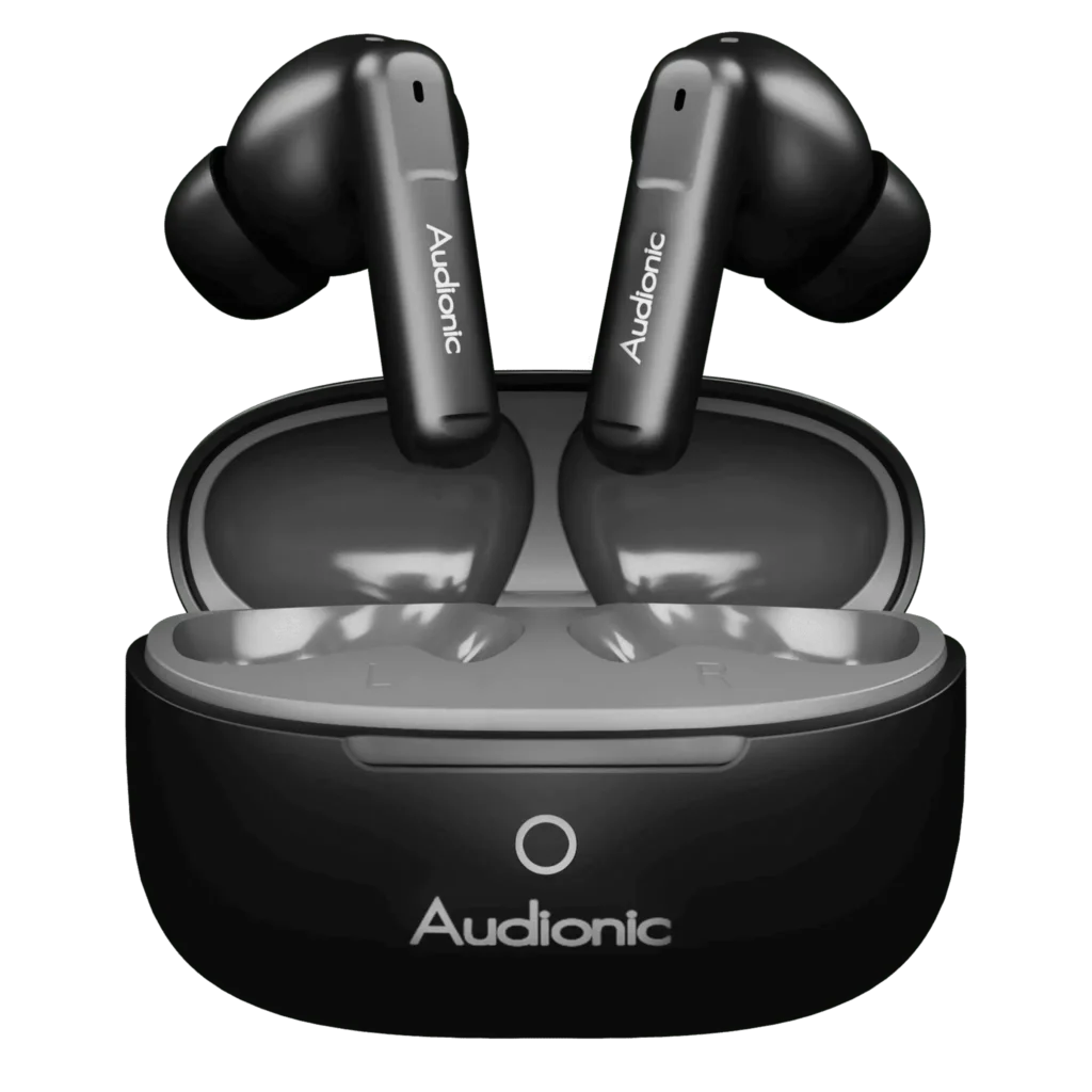 Audionic 690 ION wireless earbuds Black Grey